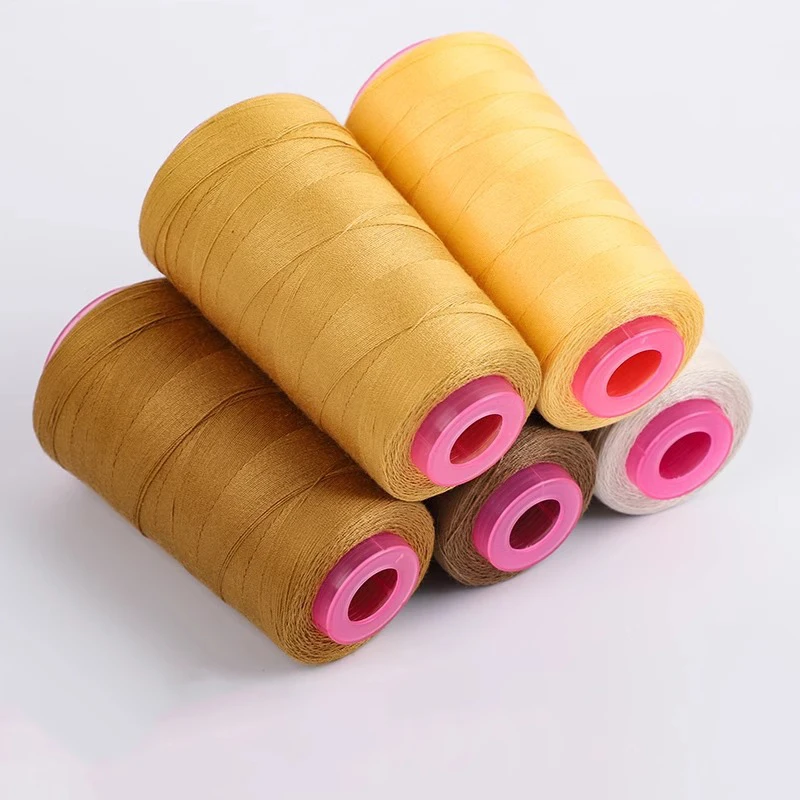 Manufacturer Wholesale Thick Jeans Polyester Thread Heavy Duty 20S/2 20S/3 Polyester Sewing Thread for Denim