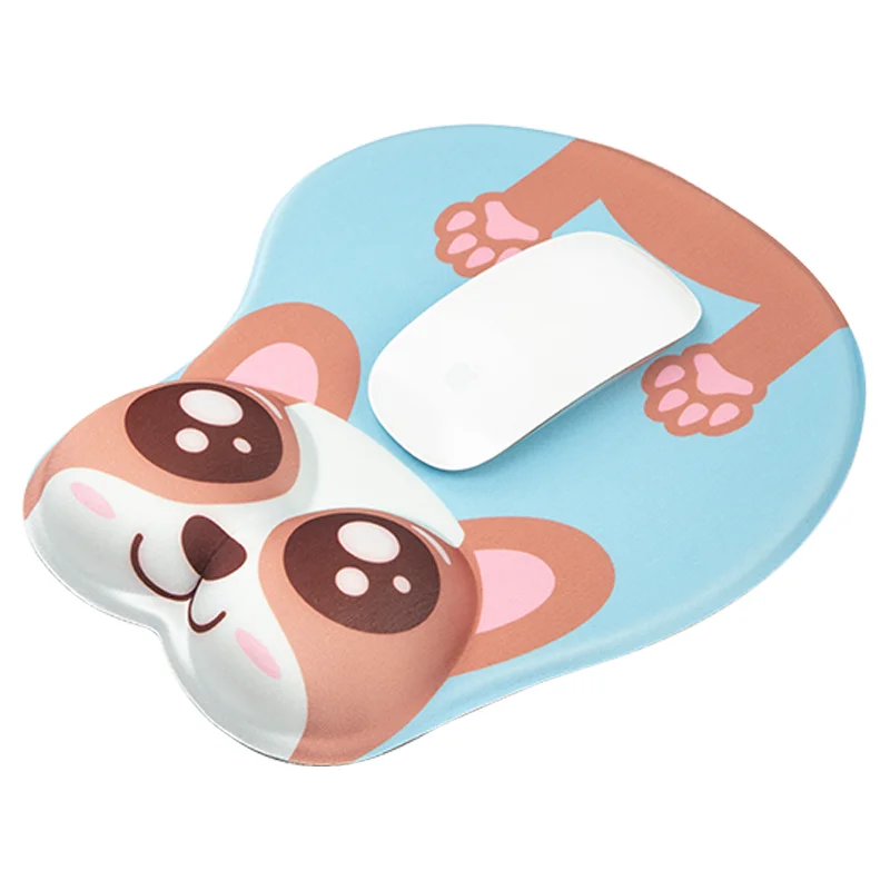 Cute Silicone Wrist Rest Mouse Pad Customized 3D Anime Mousepad Anti Slip Gel Mouse Pads Wrist Support