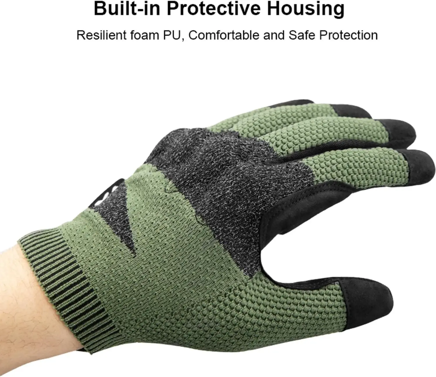 Winter Gloves Touch Screen Long Fingers 3D Knitting Bike Gloves Anti-Slip Cycling Riding Running Work Gloves for Men Wome