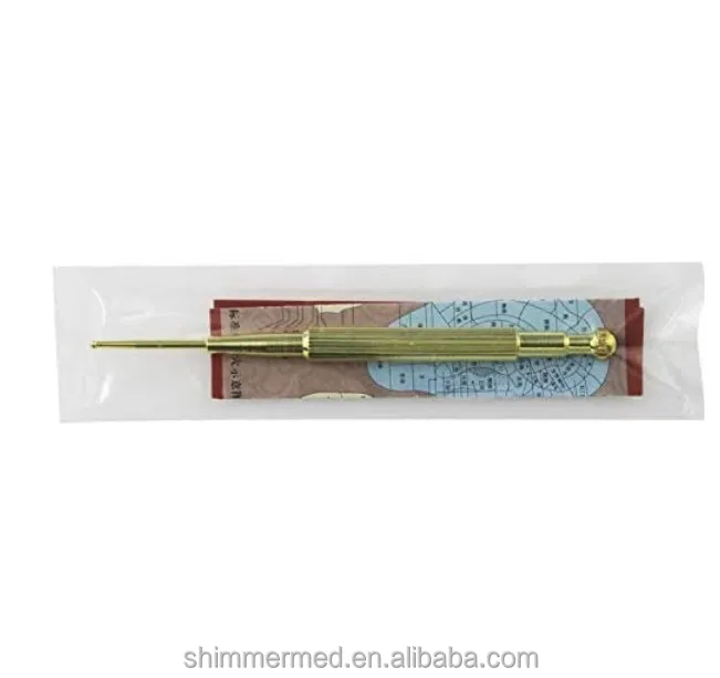 Ear and Body Acupuncture Point Probe Retractable Acupuncture Stainless Steel Pen MassageTool for Personal Health Car