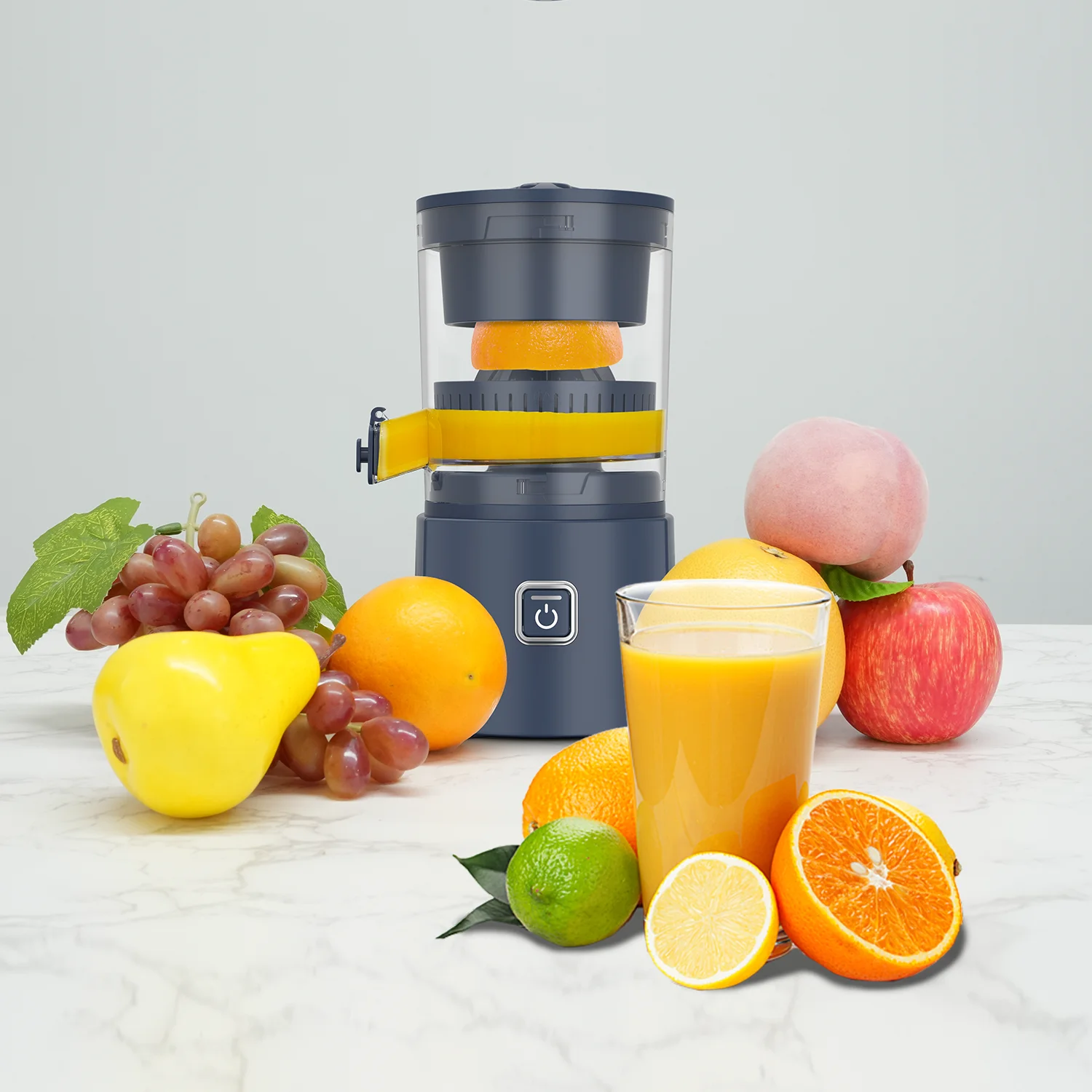 Home Orange Mini Slow Juicer Portable USB Charging Automatic Citrus Fruit Vegetables Juicer Blender