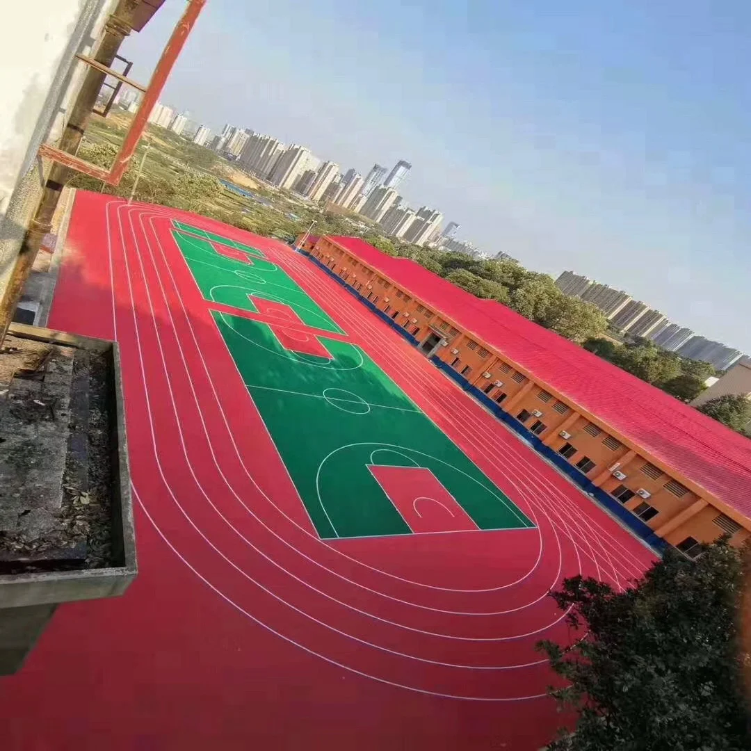 PP suspended plastic sports flooring tiles for outdoor home backyard basketball court