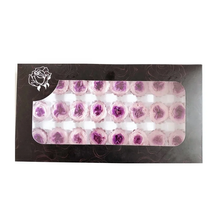 Real natural preserved roses the stabilized flowers preserved austin rose head with factory price