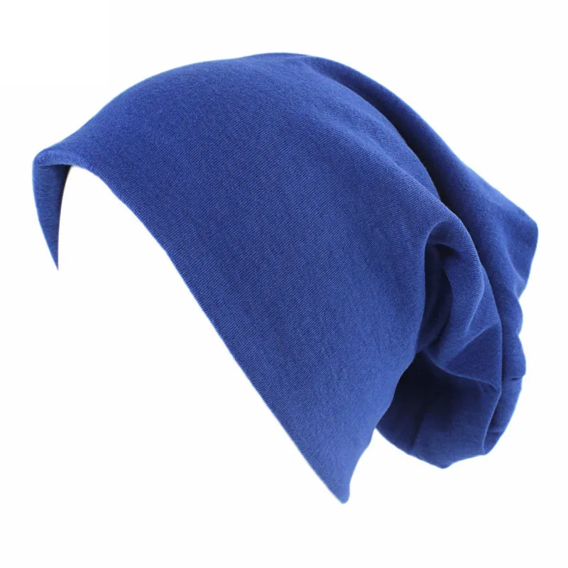 Factory Custom Solid Color Skull Beanies Head Cover Cap Cashmere Double Layer Fabric Caps Turban Bonnet Hat TTM-33