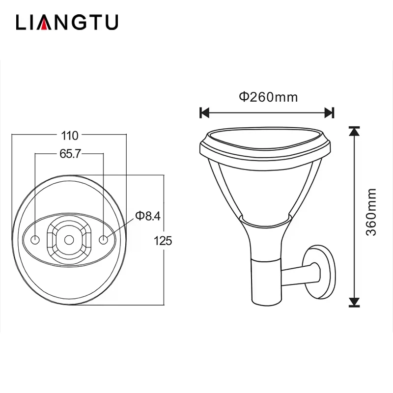 Outdoor Solar Panel Wall light Street Garden Decoration Solar lamps outdoor LED Lights energy saving lamp garden lights