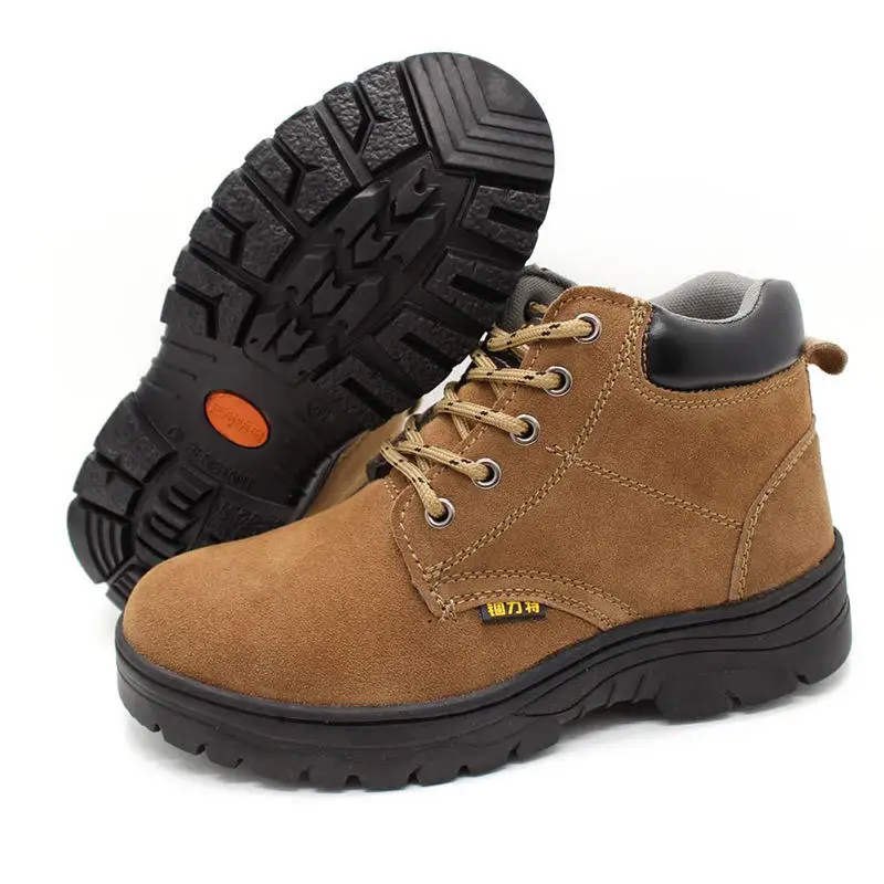 Labor Protection Shoes Male Steel Toe And Safe Work Shoes To Prevent Hitting And Puncture Light Breathable ESD Safety Shoes