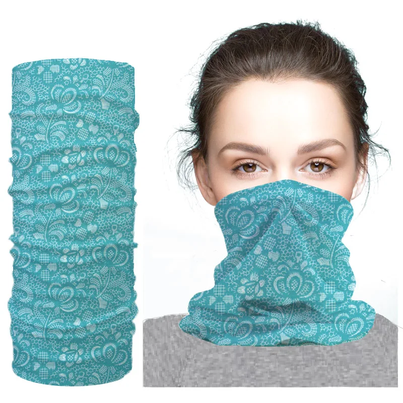 Bandana girl neck gaiter for running mask neck wholesale bicycle bandana breathable