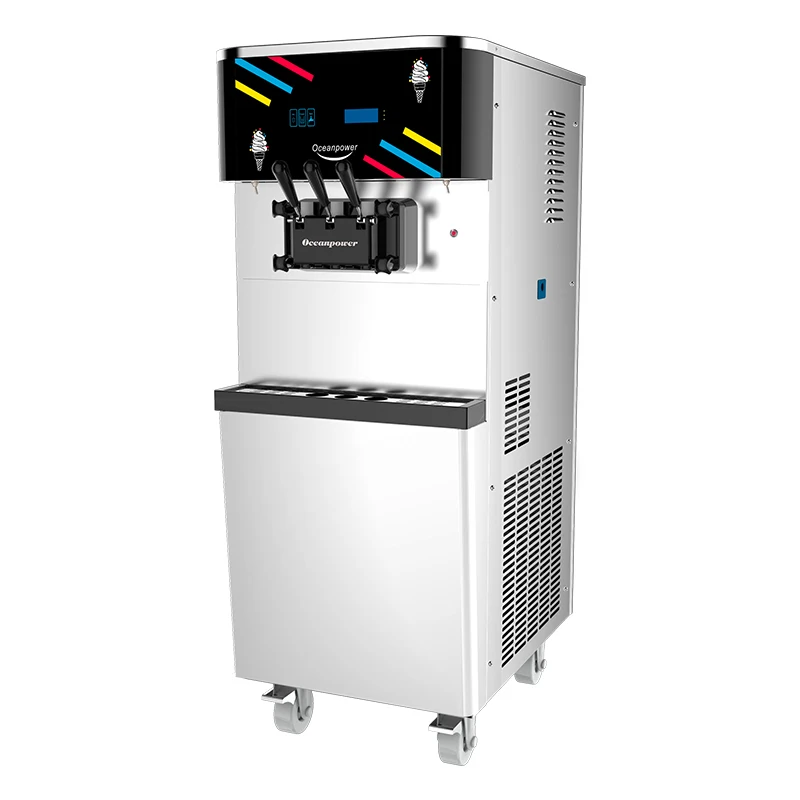 Oceanpower DW138TC industrial frozen yogurt making machine, commercial ice cream machine for sale