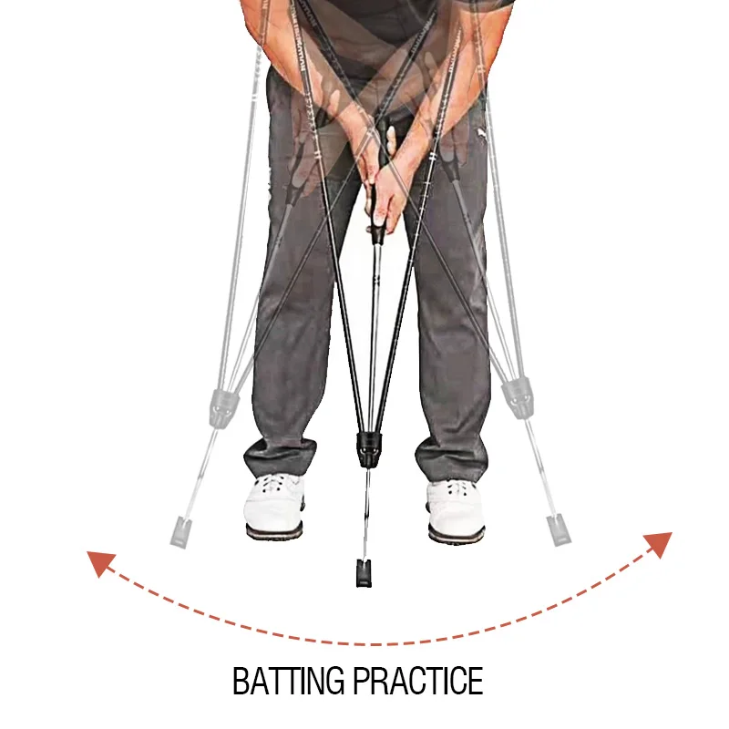 Golf Putting Training Aid  Warm-Up Putting Trainer Stick Adjustable Length Golf Putter Assistant, Attaches to Any Putter Shaft