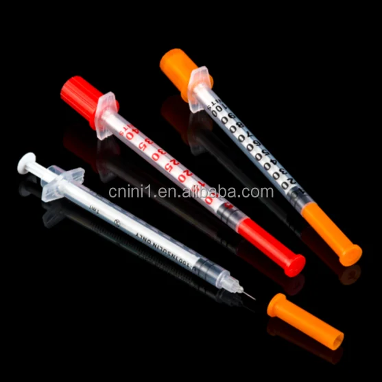 Syringe hypodemic insulin disposable 100 iu Sterile Insulin Syringe with needle 31g*5mm