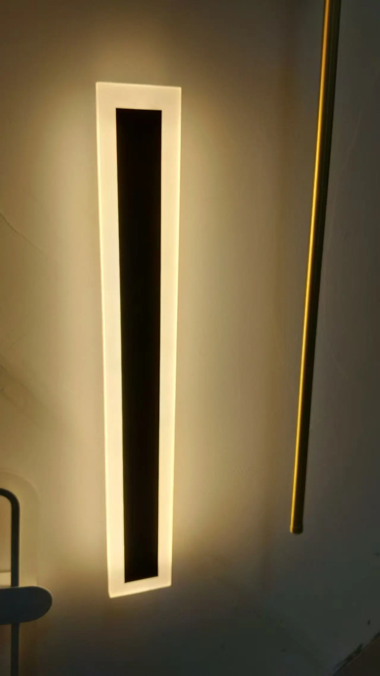 Black Led Exterior Light Fixtures Wall Mount Ip65 Waterproof Modern Porch Lights Wall Sconce Acrylic Led Long Linear Outside