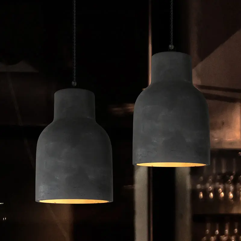 Nordic Style Industrial Chandelier Lamp Home Decoration Pendant Lamp Cement Fashion Hanging Lamp