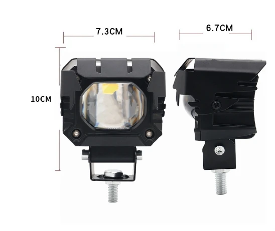 Truck Car Lamp motorcycle spotlights Led Driving Fog Light High Low Beam Double Color For Motorcycle Headlight