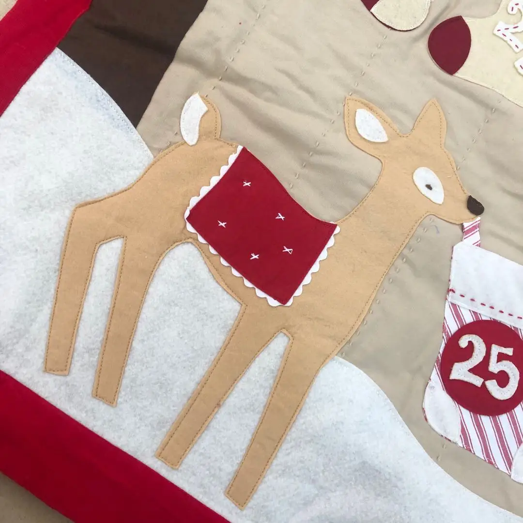 best selling fabric christmas items native advent calendar bag for Christmas