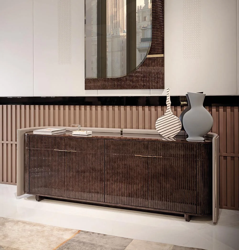 Living Room Sideboards Buffet Cabinet Luxury Modern Living Room Cabinet Design High Glossy Paint Wooden Sideboard