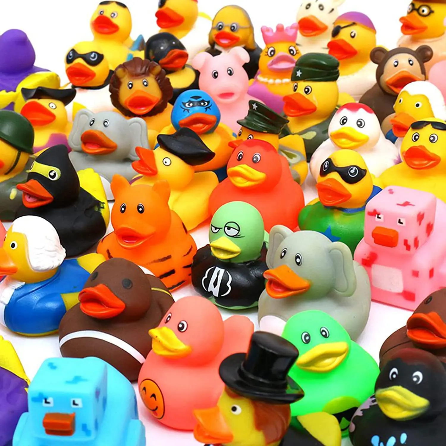 Latest Baby Bath Toy Vinyl Rubber Duck Yellow Custom OEM Rubber Duck Bath Toy Assortment - Bulk Floater Duck for Kids