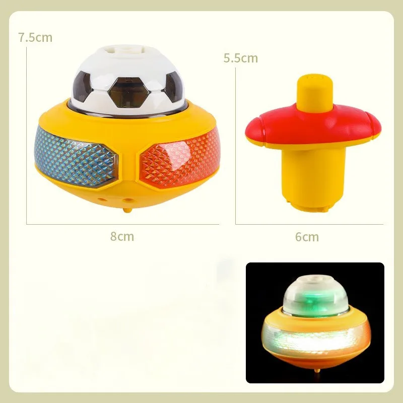 Newest Products Sound And Light Spinning Top For Children Outdoor Toy Spinning Ejection Gyro Educational Toy For 1-3 Years Old