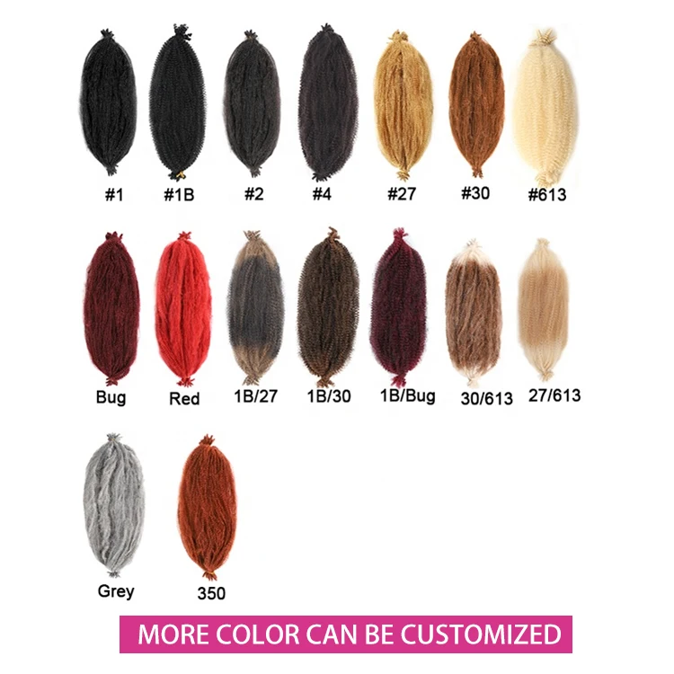 16 24 30 36 Inch Best Selling Afro Spring Twist Hot Quality Cheap Price Crochet Ombre Wholesale Braiding Hair Extensions China