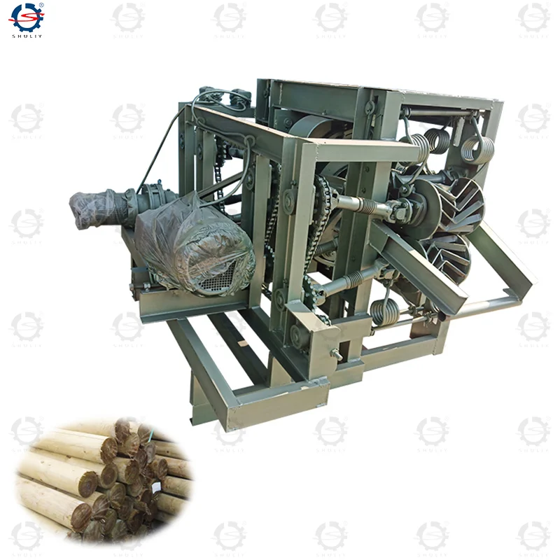 Full Automatic trunk bark peeler tree peeling machine