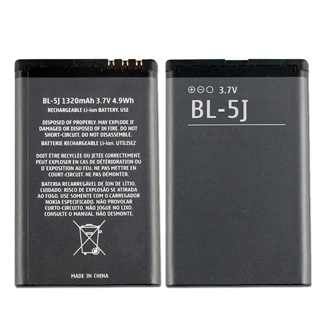 genuine for Nokia c3-01 6300 7230 6303 3250 2100 n96 6610i 3.1 6.1 7.2 bl-4ul bl-5j battery