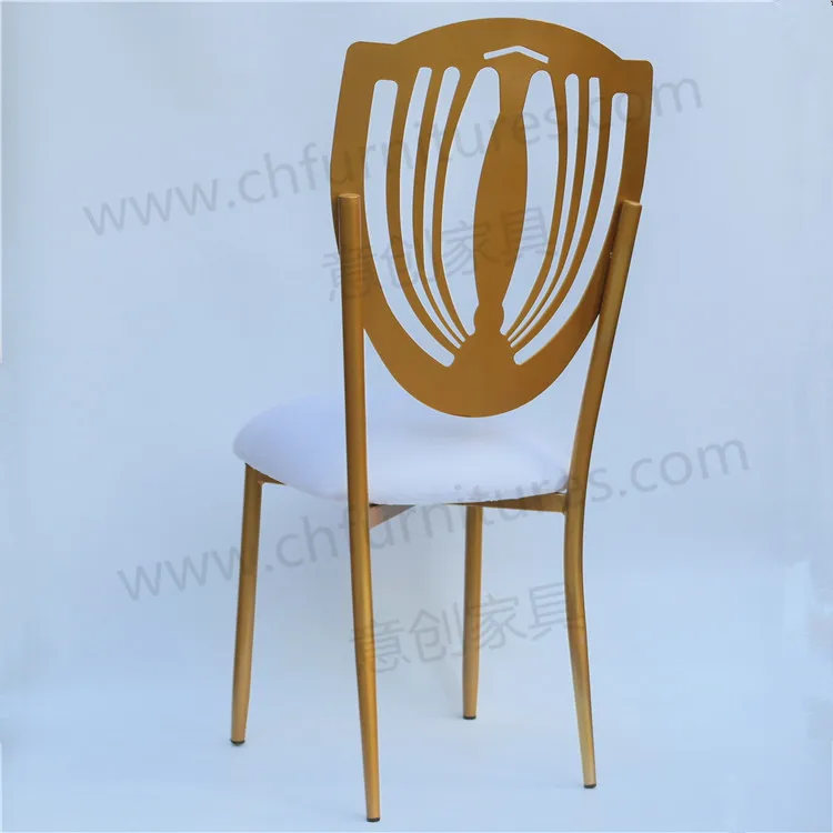 Factory directly wholesale gold ballroom chair for rental outdoor events wedding hall chairs