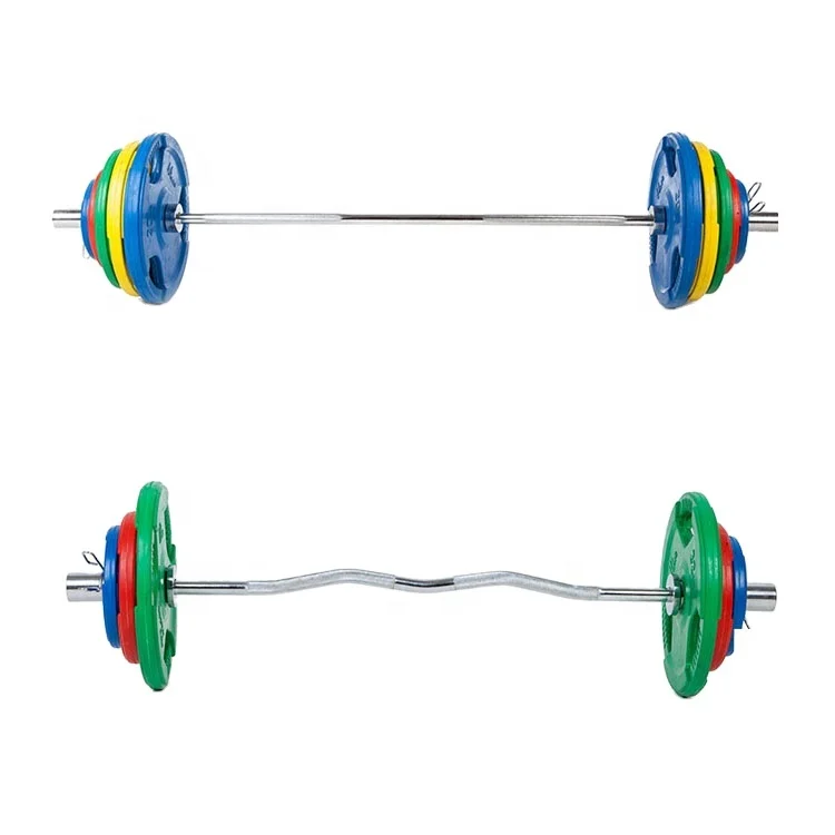 
Wholesale 5kg Colorful Rubberized Weight Plate Barbell Weight Plate Set 