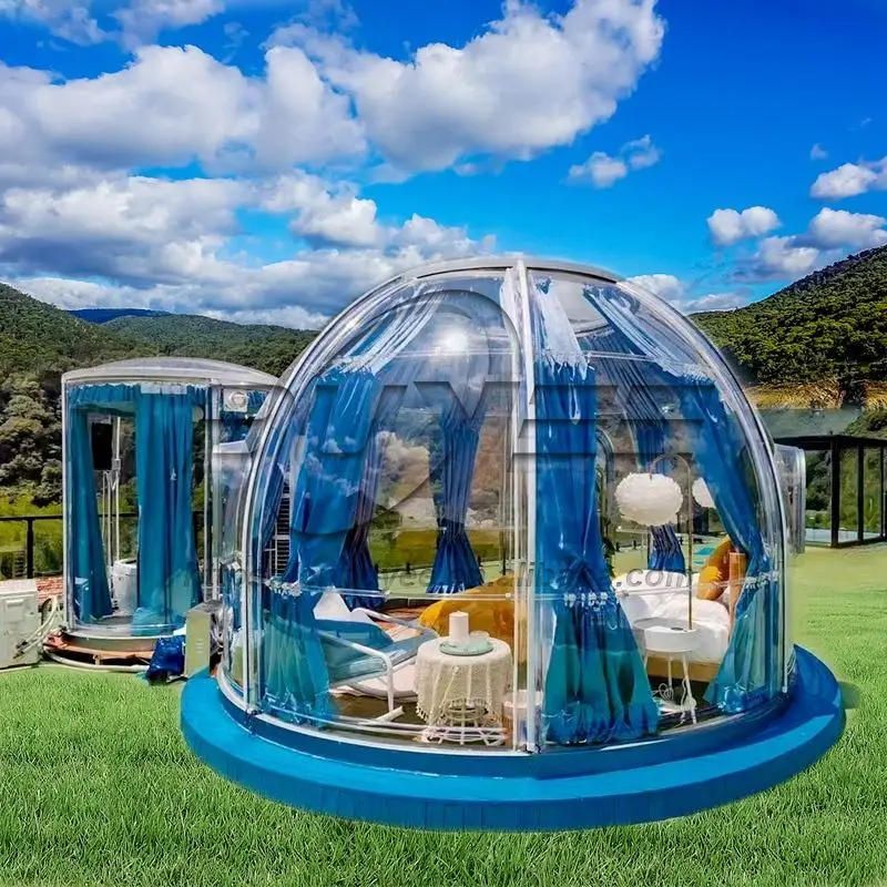 Outdoor Attractive Appearance Crystal Star Seeing House Enjoy Transparent Waterproof Dome House For Wholesale