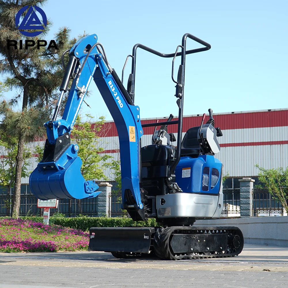 Rippa 1 Ton Hydraulic Mini Crawler Excavator 1.3ton Micro Digger EPA/CE Cheap Price Small Mini Excavator For Sale