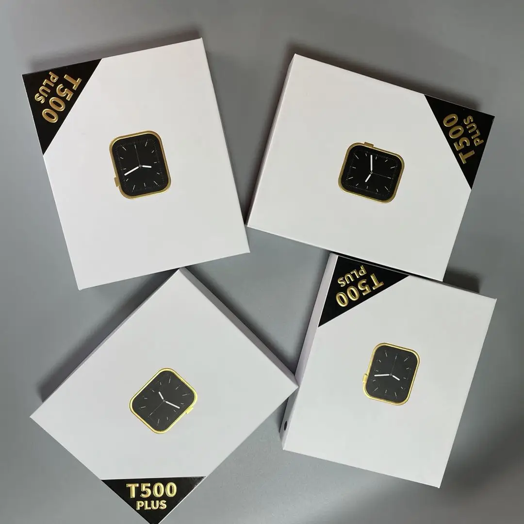 2021Fashion T500plus Custom Logo Competitive price smart band heart rate monitor full touch screen roloj smart watch