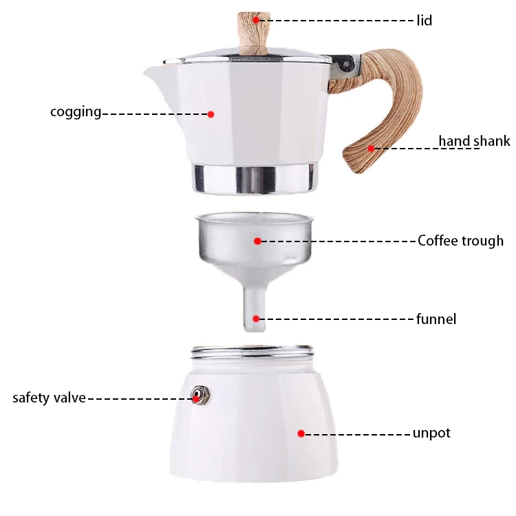 500W small multi-functional Moka pot electric stove set portable coffee maker