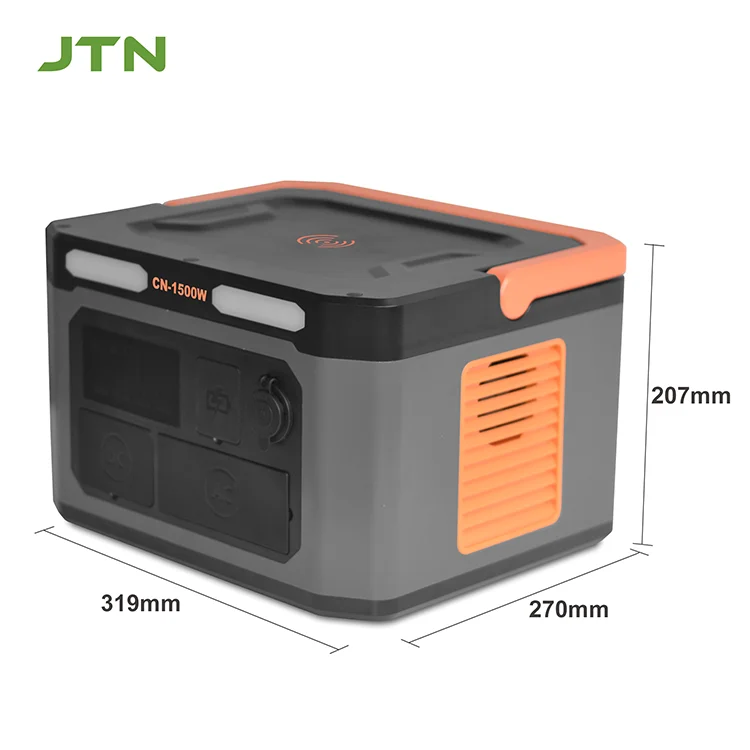 Eu Plug Huge Capacity 220V Lifepo4 Tragbare 1500Wh Portable Power Station 1500W Solar Generator