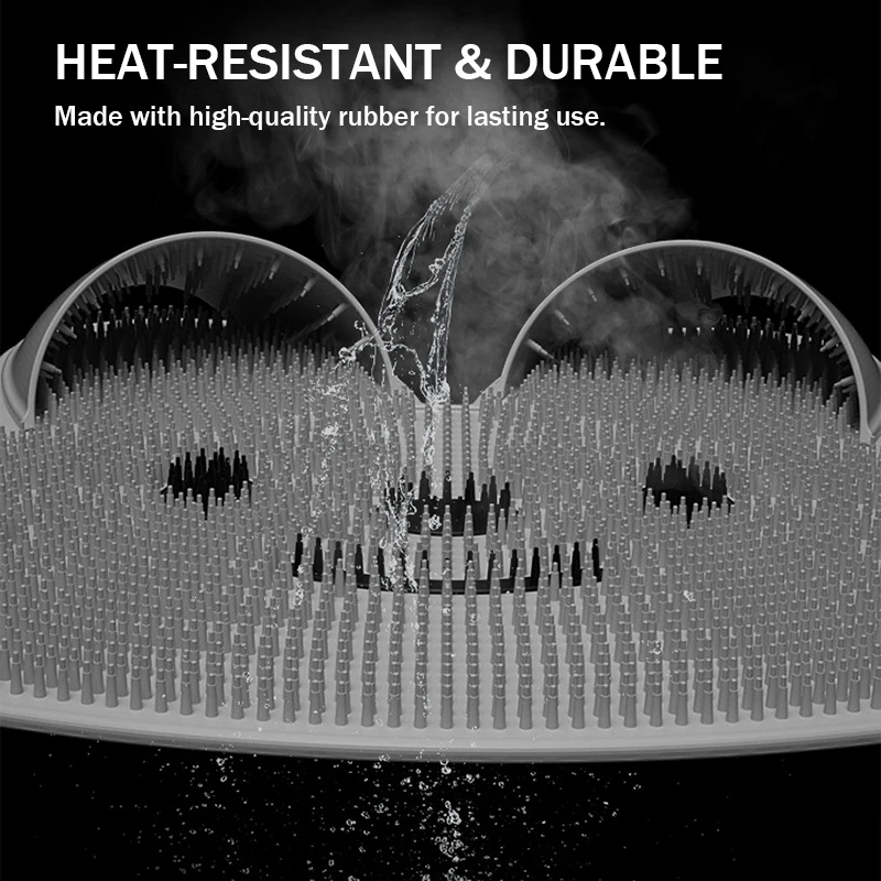 Silicone Foot Scrubber Slipper Shower Foot Scrubber Exfoliating Bath Foot Cleaner Wall Mounted with Slip Suction Cups