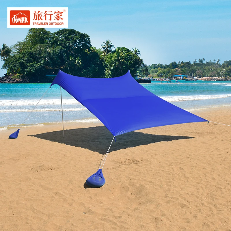 Sun Shade Beach Shelter Beach Cabana Sun Shelter Set Tent Canopy