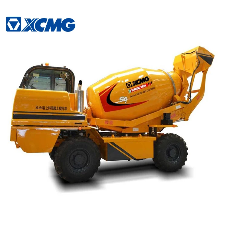 XCMG SLM4 4 cubic self loading mobile concrete mixer truck for sale