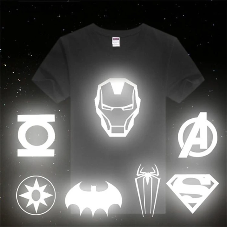 Custom Low Price Reflective Heat Transfer Film Printing Stickers Fashion Reflective Label