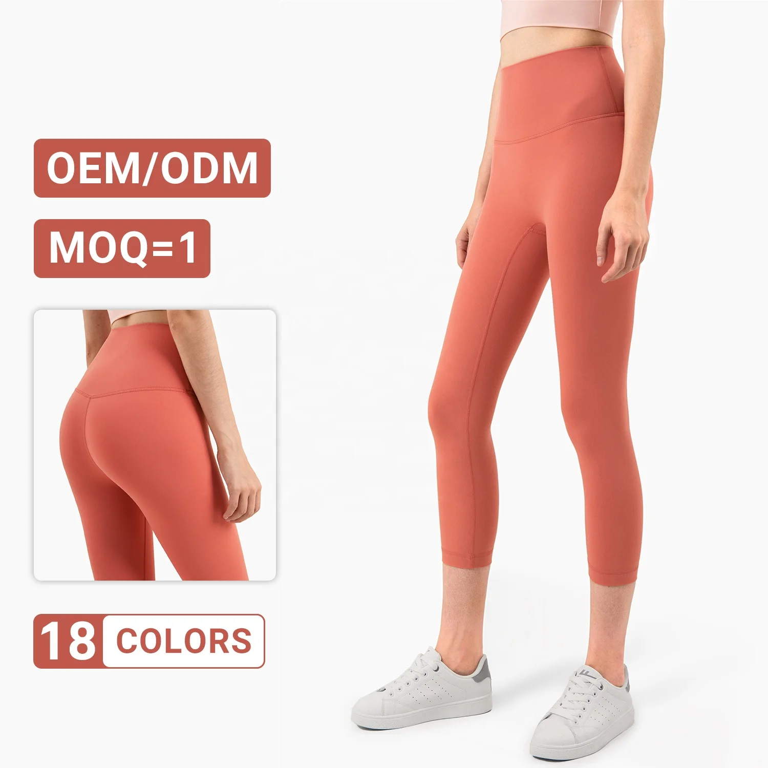 Wholesale Womans Custom Fashion  Compression Tights Womens Capri Leggings