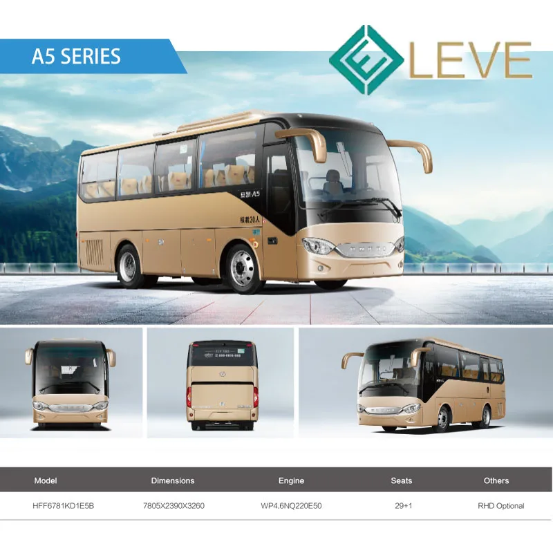 Buy 2024 Hot Selling Luxury Electric Coach Bus 32 Seats 110km/h High Speed New Coach Bus For Passengers