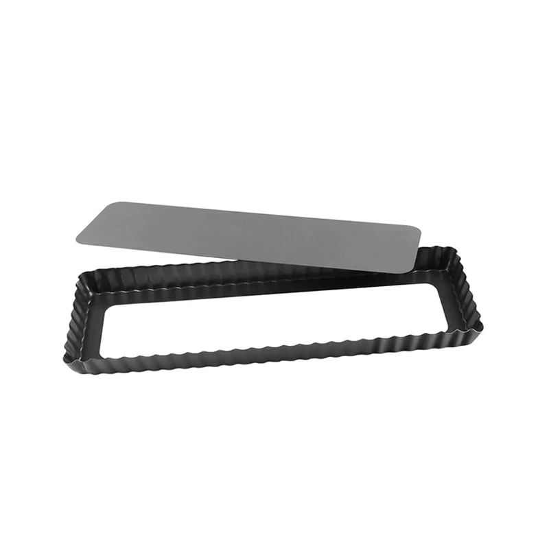 Customized non stick rectangle round tart pan removeable bottom pie pan rectangular baking dishes quiche cake pizza pan mold