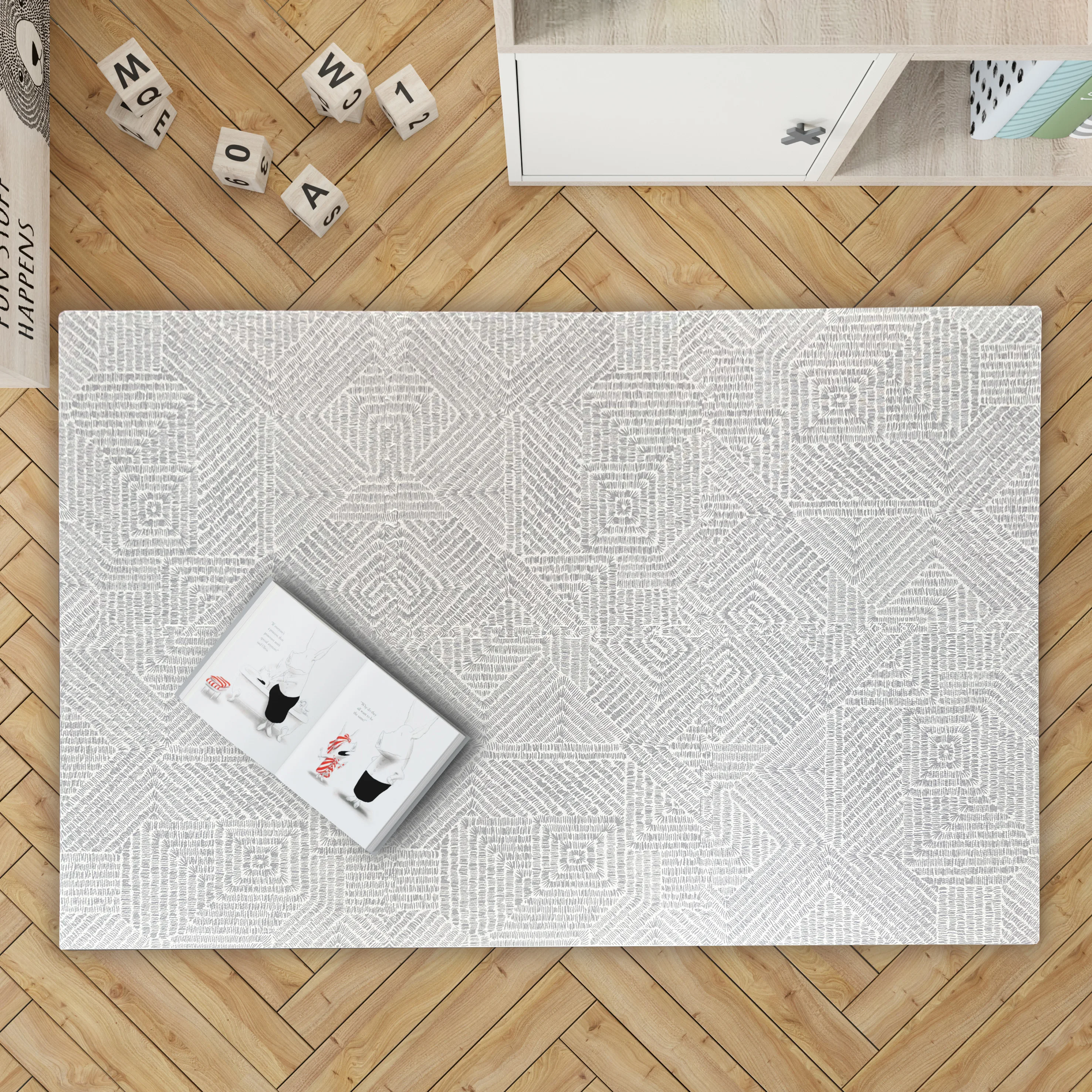 babi toys 2024 non-toxic eva  printing large Soft gym faith  foam puzzles babys play mats tiny love mat