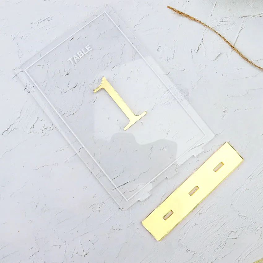 Custom Tabletop Clear Acrylic Table Number Wedding Centrepiece Decor Acrylic Wedding Table Signs Acrylic Wedding Table Numbers