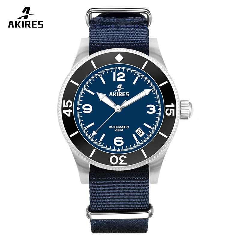 Hot Sale Case Stainless Steel Sapphire Mens Diver Watch Automatic Mechanical Watch for Men Automatic