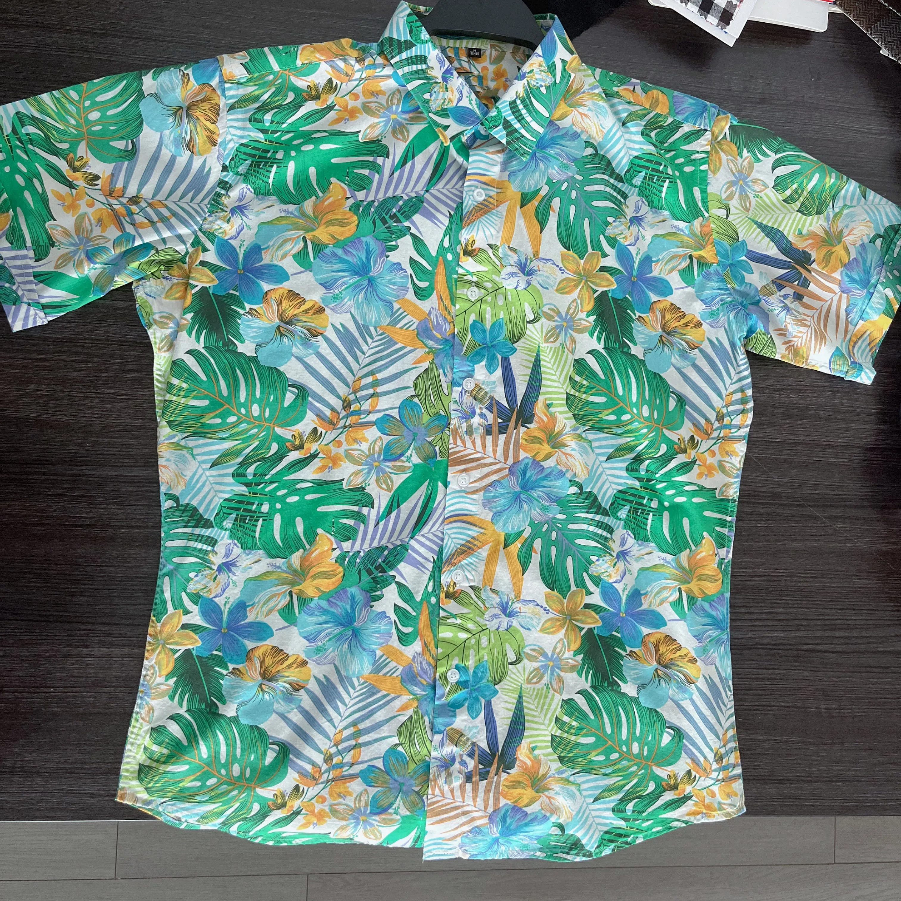 Hawaiian shirts for men latest style plus size hawaii shirt short sleeve polynesian printed shirts for men