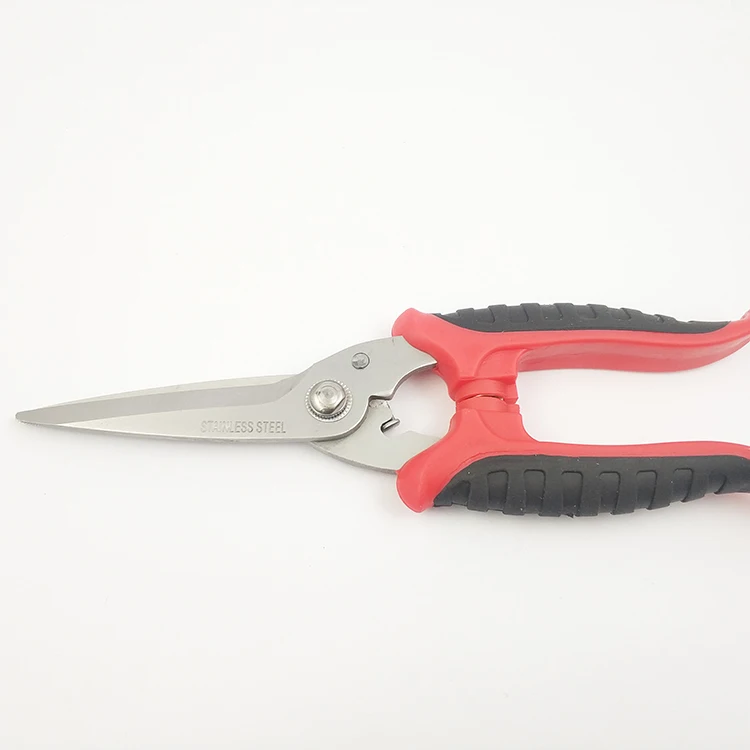 custom logo carbon steel forged garden pruning shears for flowers and branches cutting