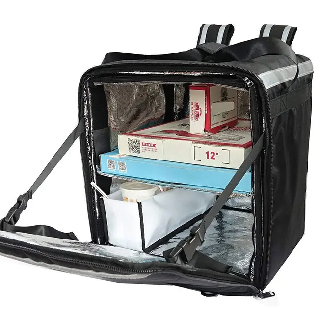 Большой Термос для ланча, курьерская Термосумка с подогревом для пиццы, изолированная Термосумка, рюкзак для доставки пищи с УФ-защитой