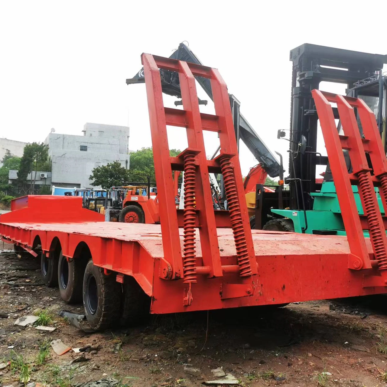 Low seat three axle low seat semi-trailer truck semi-trailer for sale