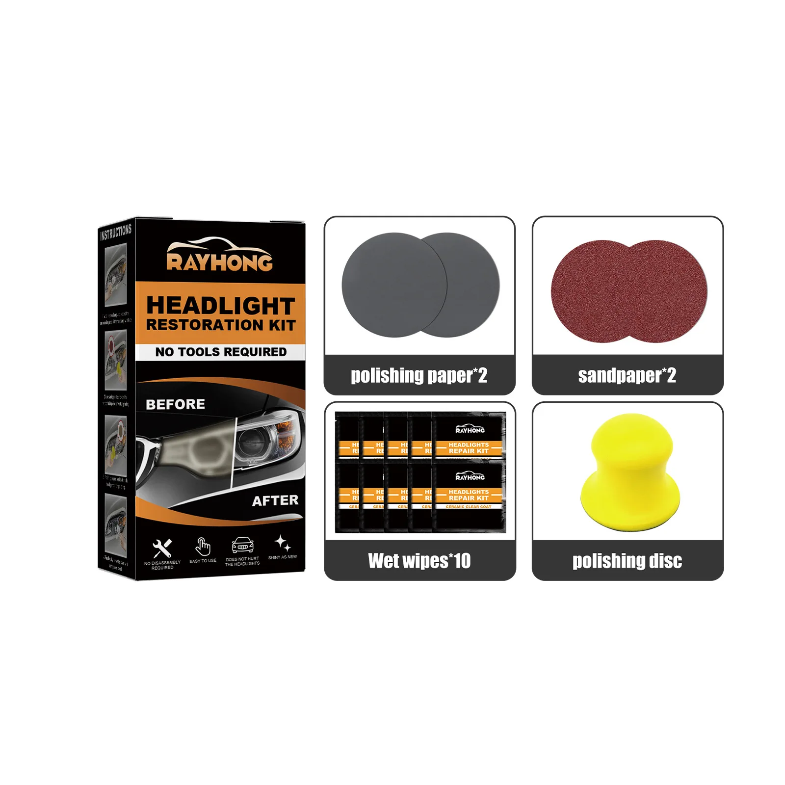 Custom logo Headlight Crack Repair Multipurpose Headlight Restoration Kit Powerful Car Headlight Restoration Kit