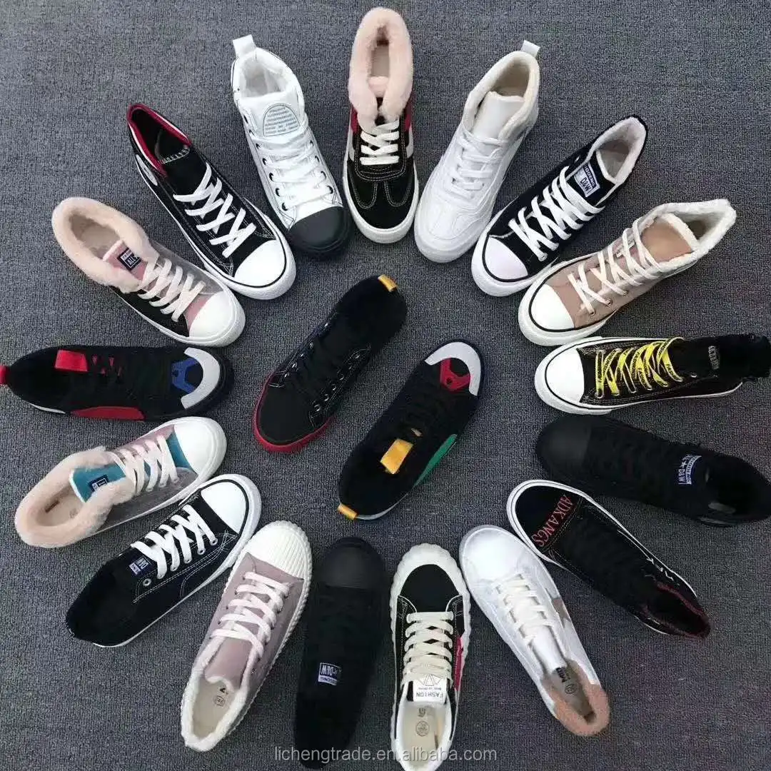 Wholesale Casual Platform Flat Fancy Cotton Shoes New Trend Fashionable Sapatos Women Canvas