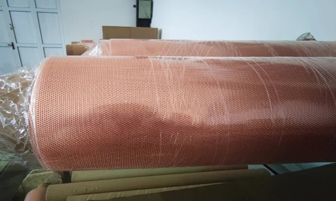 Small Hole Copper Mesh EMF Shielding Ultra Fine Copper Foil Mesh Copper Wire Mesh Fabric