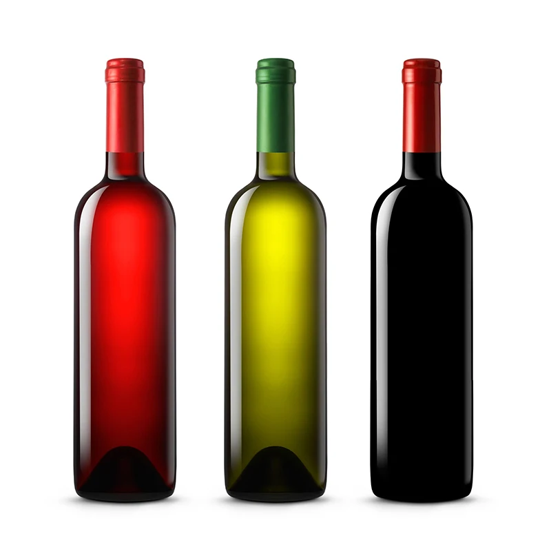 750 ml clear glass bottle with cork lid home brewing bottle for sparkling wine, juices, drinks
