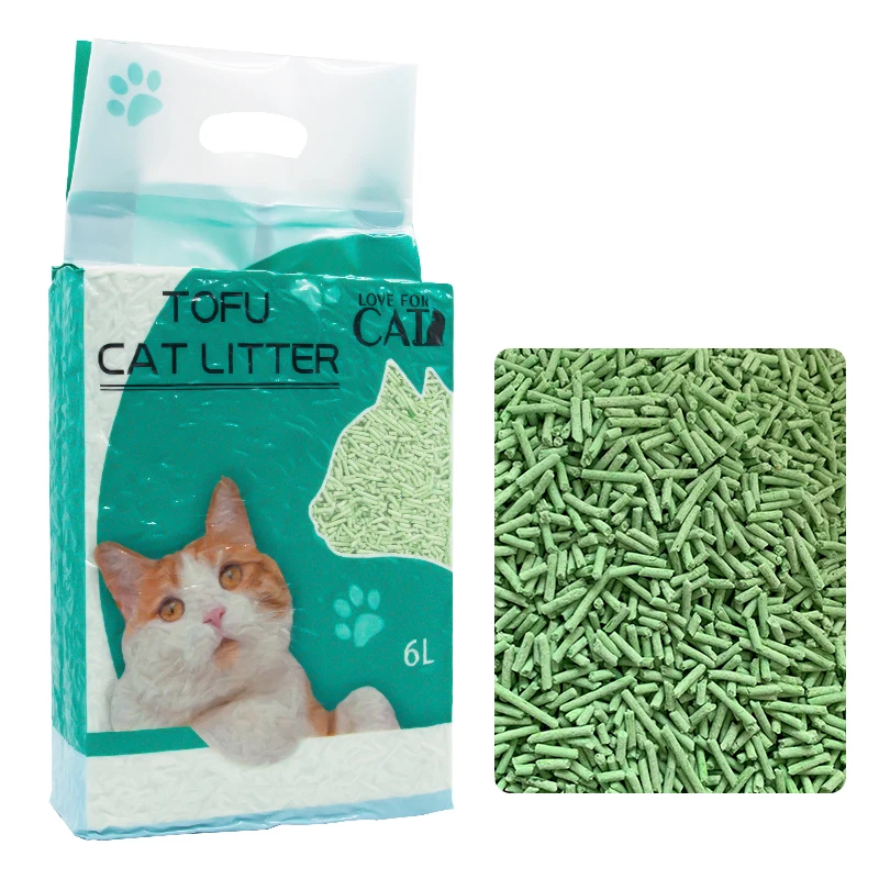 No Dust Rapid Water Absorption Discoloration Cleaning Supplies Paper Cat Litter Tofu (1600334175109)